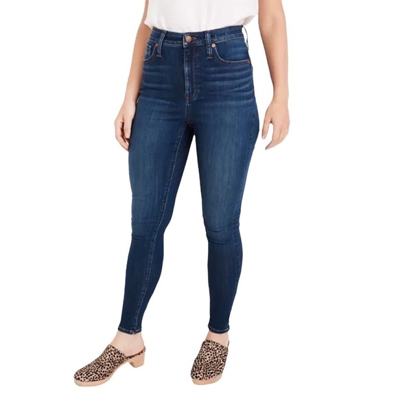 Madewell Denim - Madewell Curvy High Rise Skinny Jeans Sussex Wash Size 27 Skinny Leg Style MB354